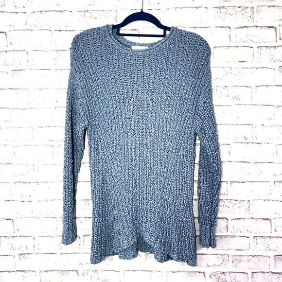 💙Like New |•Z SUPPLY•| Blue Loose Knit Oversize Sweater Size XS-Medium - Picture 8 of 13